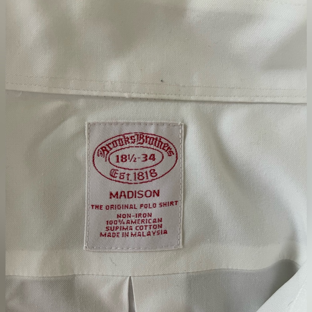 Brooks Brothers Classic White Polo Shirt